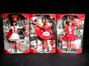 Barbie Coca Cola Collector Edition Set di 3 bambole - Foto 1 di 12