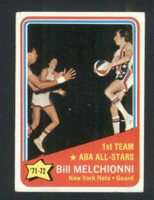 1972-73 Topps #253 Bill Melchionni VGEX NY Nets AS 128083 - Image 1 of 2
