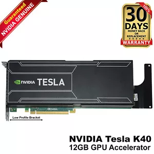 Dell Nvidia Tesla K40 Kepler 12GB 3.0GHz PCIe 3.0x16 GDDR5 GPU Accelerator KTDCH - Picture 1 of 9