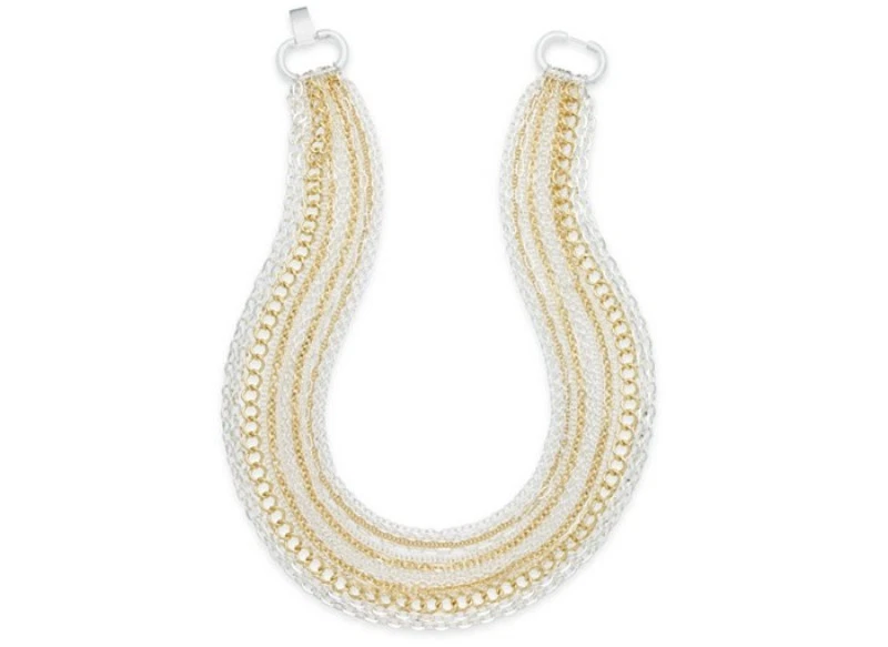 COLLAR RALPH LAUREN STATUS QUO MULTI HEBRA ORO Y PLATA NUEVO CON ETIQUETAS Foto 1 de 1