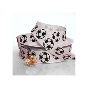 Soccer Ribbon | Soccer Balls Ribbon - 7/8in. x 10 Yds (pm4961004) - Picture 1 of 1