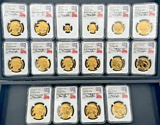 2006 W - 2017 W American Gold Buffalo Complete Proof Set NGC PF 70 Ultra Cameo