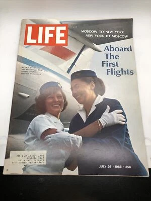 Life Magazine July 26 1968 Moscow to New York Aboard the First Flights - Image 1 of 4