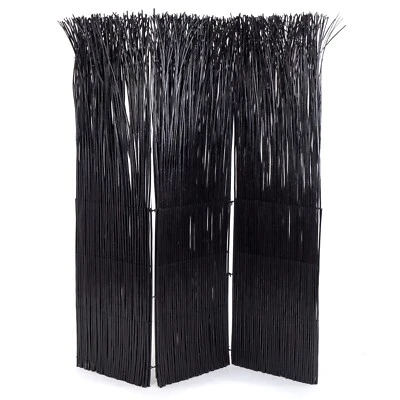 RAUMTEILER NATURE schwarz | 165x120cm(HxB) Paravent, Trennwand aus Weidenzweige