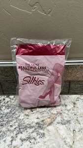 WOMENS 070201 Silkies Control Top Pantyhose NUDE SHEER STOCKINGS NYLONS SIZE M - Picture 1 of 2