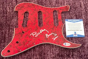 BUDDY GUY Signed PICK GUARD w/ Beckett (BAS) COA - Picture 1 of 3