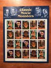 Classic Movie Monsters 1996 Vintage US Mint Sheet of 20 Stamps