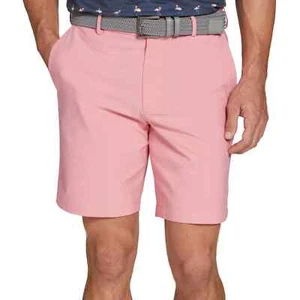 WALTER HAGEN MENS PERFORMANCE 11 MICROLINES BRILLIANT PINK GOLF SHORTS NWT $70 - Picture 1 of 4