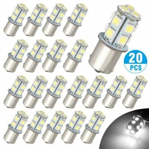 20x Super White 1156 1141 13-SMD RV Camper Trailer LED Interior Light Bulbs 12V - Picture 1 of 8