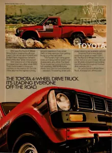 1980 Vintage Printanzeige The Toyota Allrad Truck It's Leading Everyone Off - Bild 1 von 2