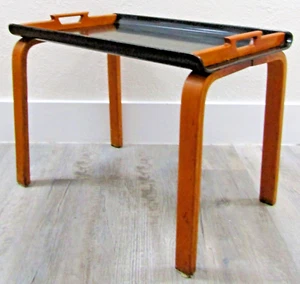 Art Deco Alvar Aalto Birch and Laminate Cafe Table Handled Coffee Table - Picture 1 of 13