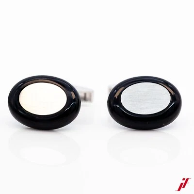 Gemelli 750/18K Oro Bianco Onice - Valore - Immagine 1 di 2