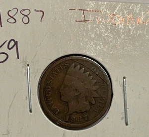 1887 Indian Head Cent - Picture 1 of 2