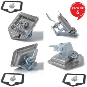 6X T Handle Locks Tool Box With Keys Stainless Steel Trailer Camper Truck - Picture 1 of 9