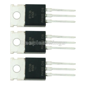 10Pcs BT136 BT136-600E BT136-600 4A Triac 600V TO-220 - Picture 1 of 4