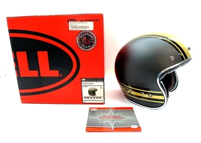 Mint BELL CUSTOM 500 CARBON RSD BOMB RSD Helmet Size Small w/ Box DOT FMVSS 218 - Image 1 of 4