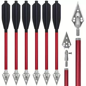 6.25" Pistol Crossbow Bolts Aluminium Arrows Hunting for 50 to 80 Lbs Crossbows - Picture 1 of 22