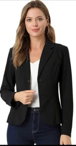 Allegra K Women's Work Office Lapel Collar Stretch Jacket Suit Blazer - Picture 1 of 8