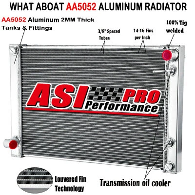 Aluminum Radiator w/Condenser Combo For 2007-20 Nissan 370Z Infiniti G25 G35 Q60 - Image 1 of 4