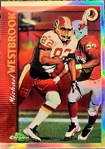 1997 Topps Chrome "Rifrattore" #108 Michael Westbrook Washington Redskins. - Foto 1 di 2