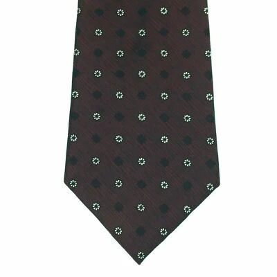 Burma Bibas Mens Neck Tie - Geometric Maroon, Black - 4" x 59" - Imagem 1 de 4