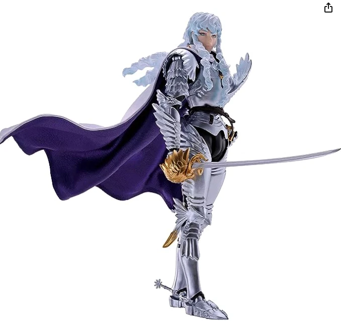 Boneco de ação Bandai S.H.Figuarts Berserk Griffith Hawk of Light do Japão - Imagem 1 de 4