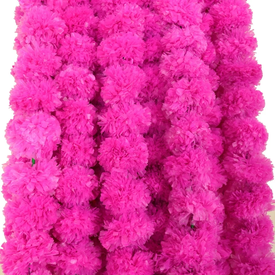 Wholesale Lot Artificial Marigold Flower Garlands Christmas New Year Decoration - Image 1 of 1