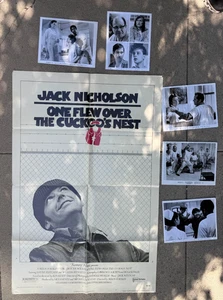 1975 One Flew Over The Cuckoo's Nest Original One Sheet Poster + Movie Stills - Picture 1 of 7