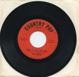 RARE _VG _Country 45_ROY BIGGS - Baby Is This The End & Seventeen_Country Pop - Picture 1 of 4