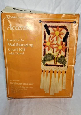 Kit de artesanía para colgar en la pared Vogart Accents, gancho de cierre, punta de aguja, varilla de pasador para margaritas Foto 1 de 4