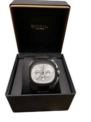 Reloj Cronógrafo Breil Milano BW0308 - Caja Acero Inoxidable, Correa de Goma Negra Foto 1 de 2