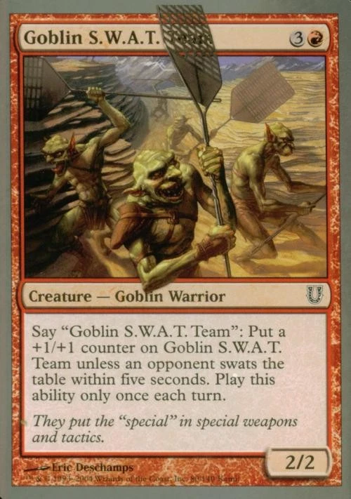 Goblin S.W.A.T. Team - Light Play MTG Unhinged - Image 1 of 1