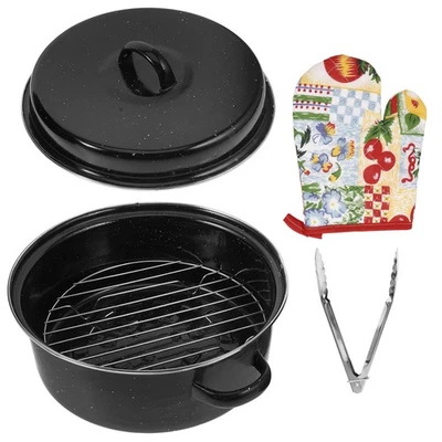  Bbq Bratentopf Bräter Klein Tiefe Bratpfanne Bratpfannen Für Öfen - Bild 1 von 4