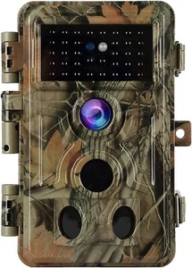 48MP 1296P Game & Trail Camera Night Vision Waterproof No Glow Wildlife Camera - Picture 1 of 8