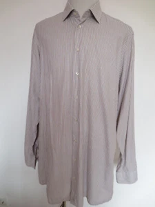 Camisa JACQUES BRITT acabado premium manga larga personalizado 18,75 48 XXXL rayas /B16 - Imagen 1 de 6