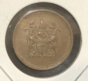 1975 Rhodesia 1 Cent Bronze Coin-22.5MM-KM#10 - Picture 1 of 4