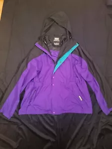 Helly Hansen Teijin Silmond 90’s Vintage Warm Up PurpLe Rain Jacket Men’s Small - Bild 1 von 5