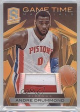 2013-14 Panini Spectra Game Time Materials Gold Prime /10 Andre Drummond #1
