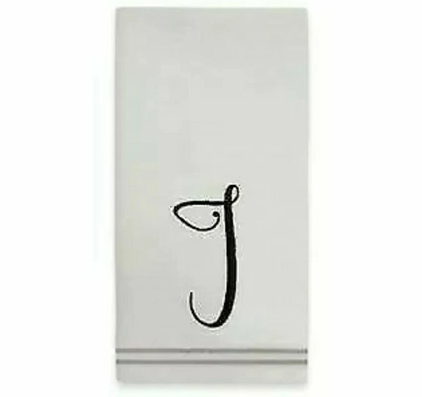 Finola Monogram Letter J Napkins ~ Set of 4  - Image 1 of 1