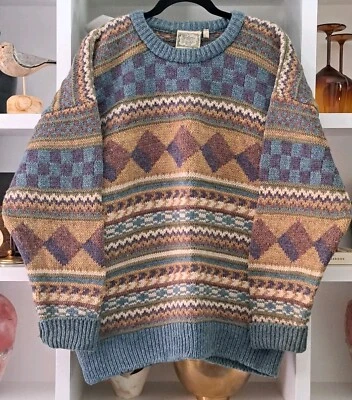 Gaeltarra Chunky Knit 100% Pure New Wool Sweater Womens L Vintage Quality Knit - Image 1 of 4