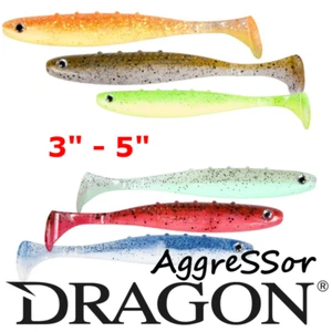 Señuelos DRAGON V AGRESSOR 3"" - 5"" Depredador pesca kopyto Perca Cabeza JIG - Imagen 1 de 36