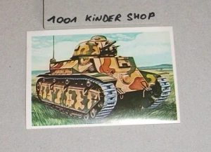 BIG BATTLES GRANDES BATAILLES 1977 - STICKER N°265 - TANK CHAR D2 FRANCE - Picture 1 of 1