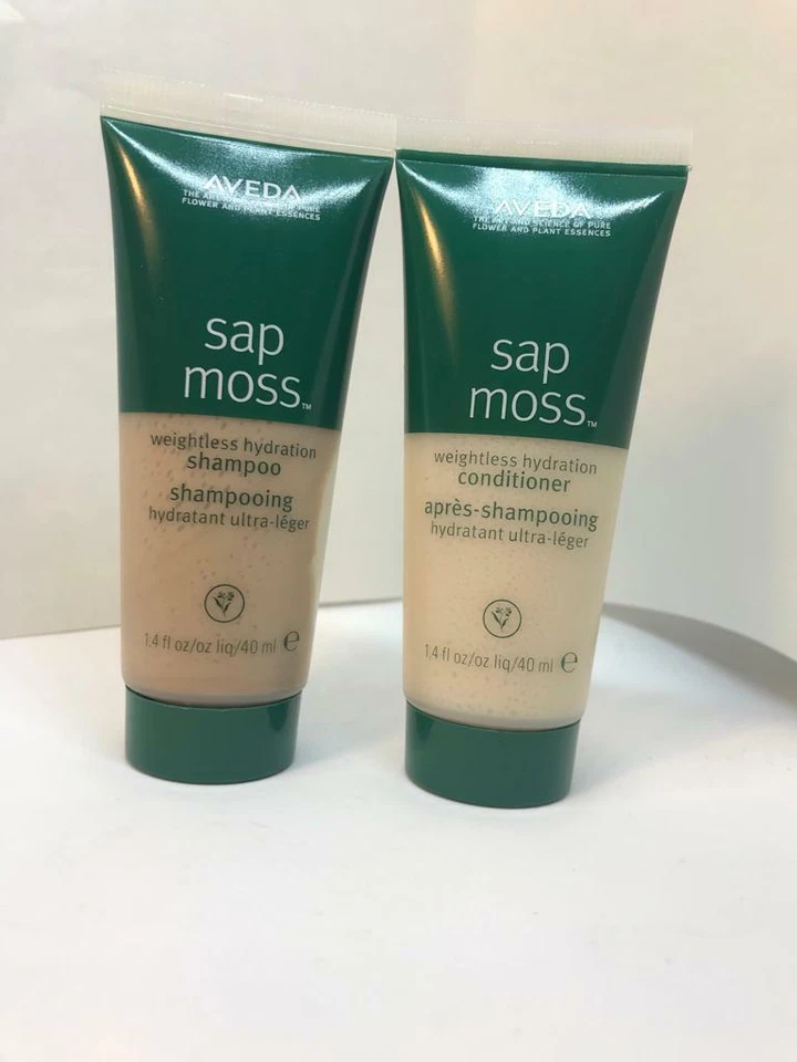 AVEDA SAP MOSS WEIGHTLESS SHAMPOO AND CONDITIONER TRAVEL SIZE 1.4 OZ EACH NEW - Image 1 of 1