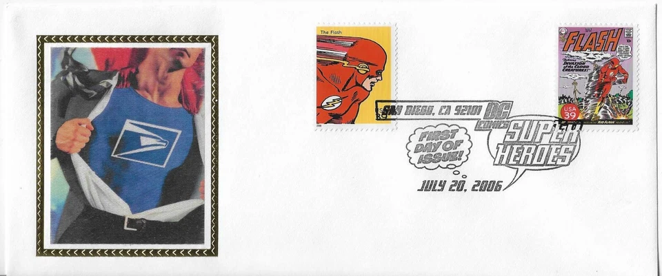 Unsigned Colorano  # 4084f & 4084p, The Flash Combo, # 10 envelope - Image 1 of 1