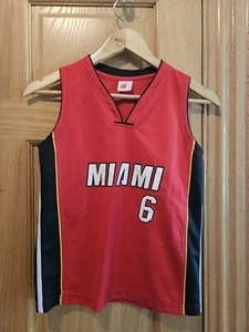 Retro LeBron James Miami Heat #6 NBA Adidas Black Swingman Jersey Men's Size S - Picture 1 of 3