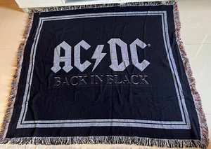 AC/DC Back in Black Throw Blanket - Picture 1 of 7