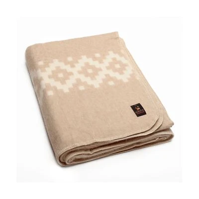 Thick Alpaca Wool Blanket Heavyweight Alpaca Wool Blanket Camping Outdoors In... - Image 1 of 4