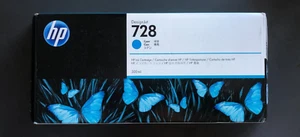 Genuine HP 728 Ink - CYAN 300ml - DESIGNJET T730 T830 - UK VAT INC BOXED 2025 - Picture 1 of 1