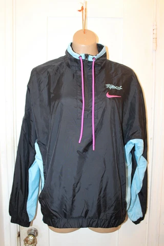 NIKE Miami Heat Vice Nights City Edition Pullover Windbreaker Jacket Men's Small Cover