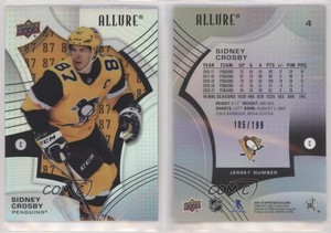 2021-22 Upper Deck Allure Number /199 Sidney Crosby #4